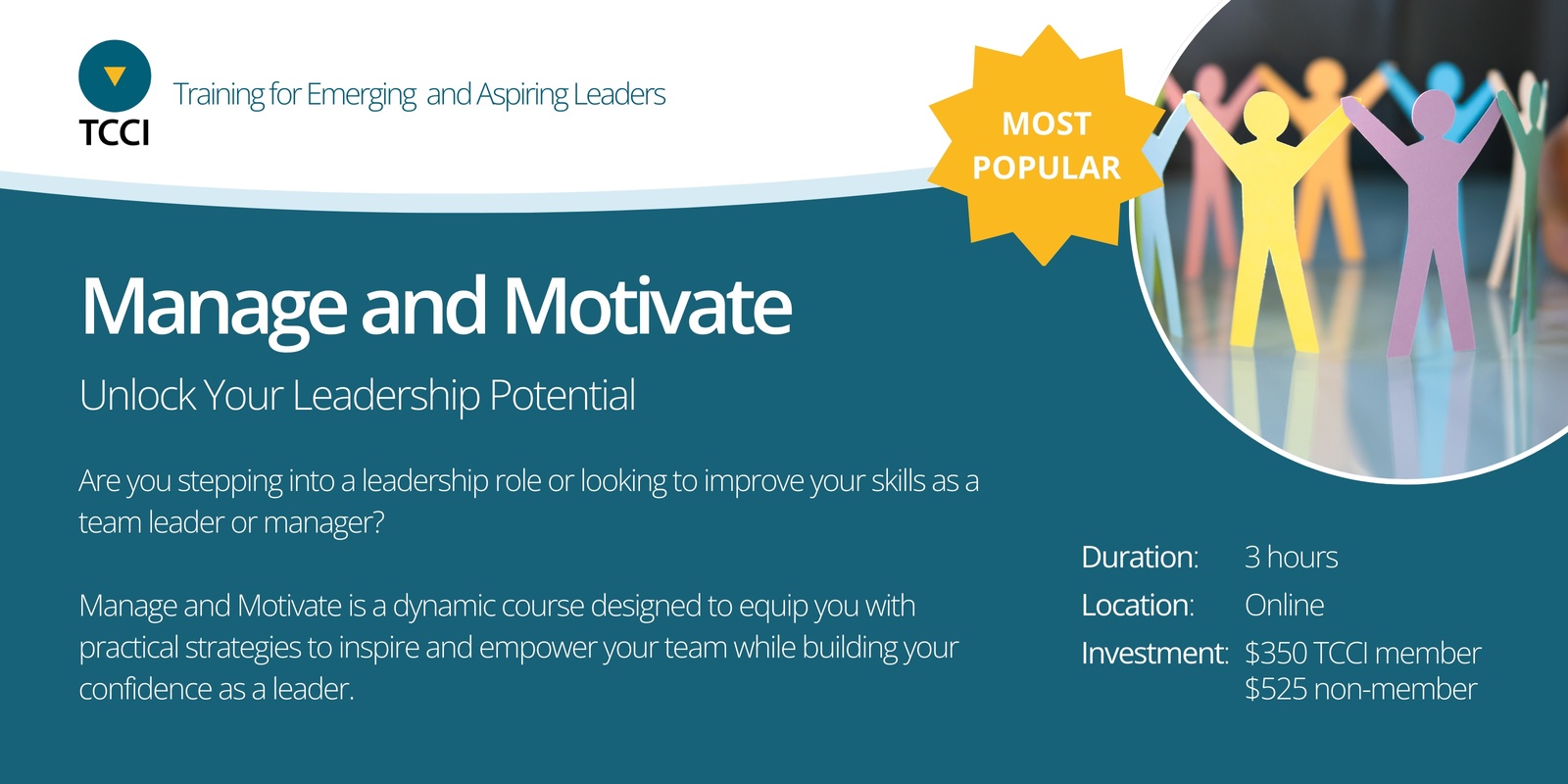 Banner image for Manage and Motivate (Online)