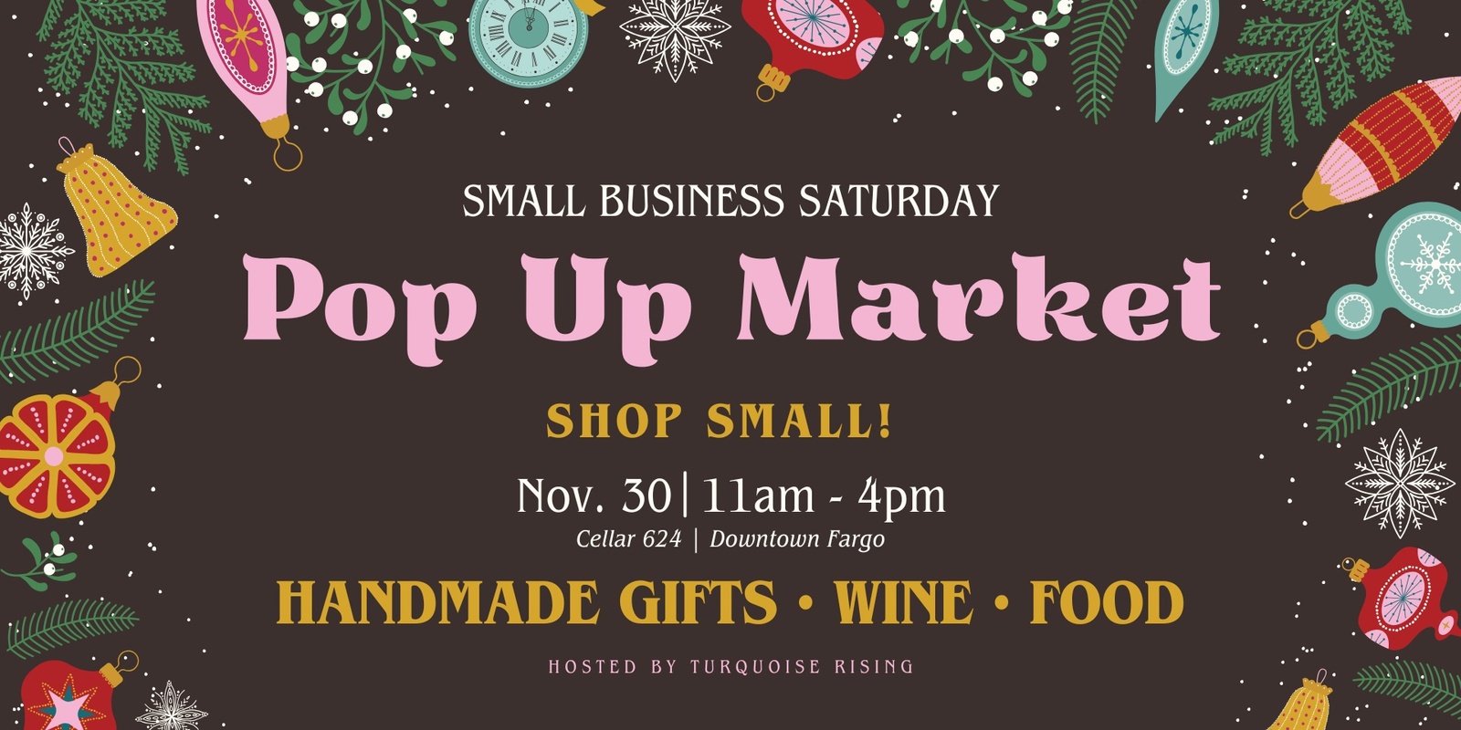 Banner image for Small Business Saturday Pop Up Market