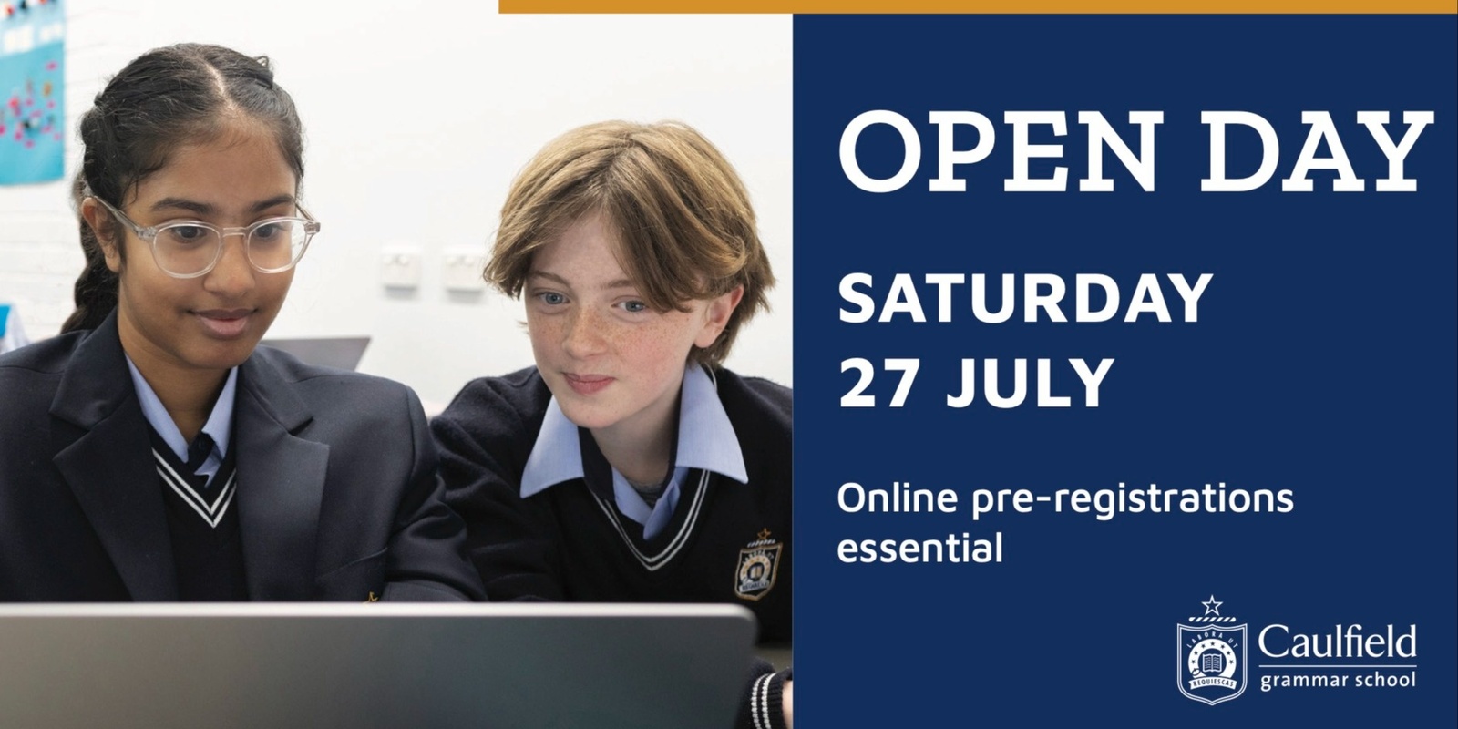 Banner image for OPEN DAY 27 JUL 2024 | CAULFIELD CAMPUS