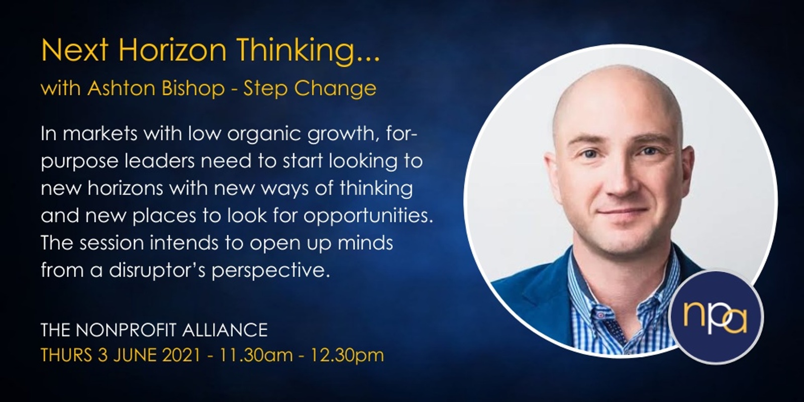 Banner image for NPA Keynote Event: Next Horizon Thinking