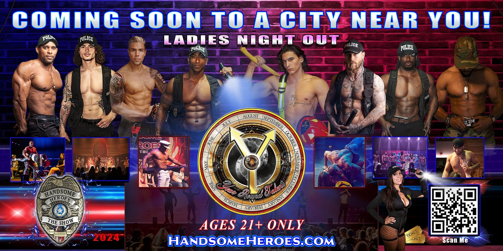 Banner image for Erlanger, KY - Handsome Heroes: The Show @ Peecox "Good Girls Go to Heaven, Bad Girls Leave in Handcuffs!"