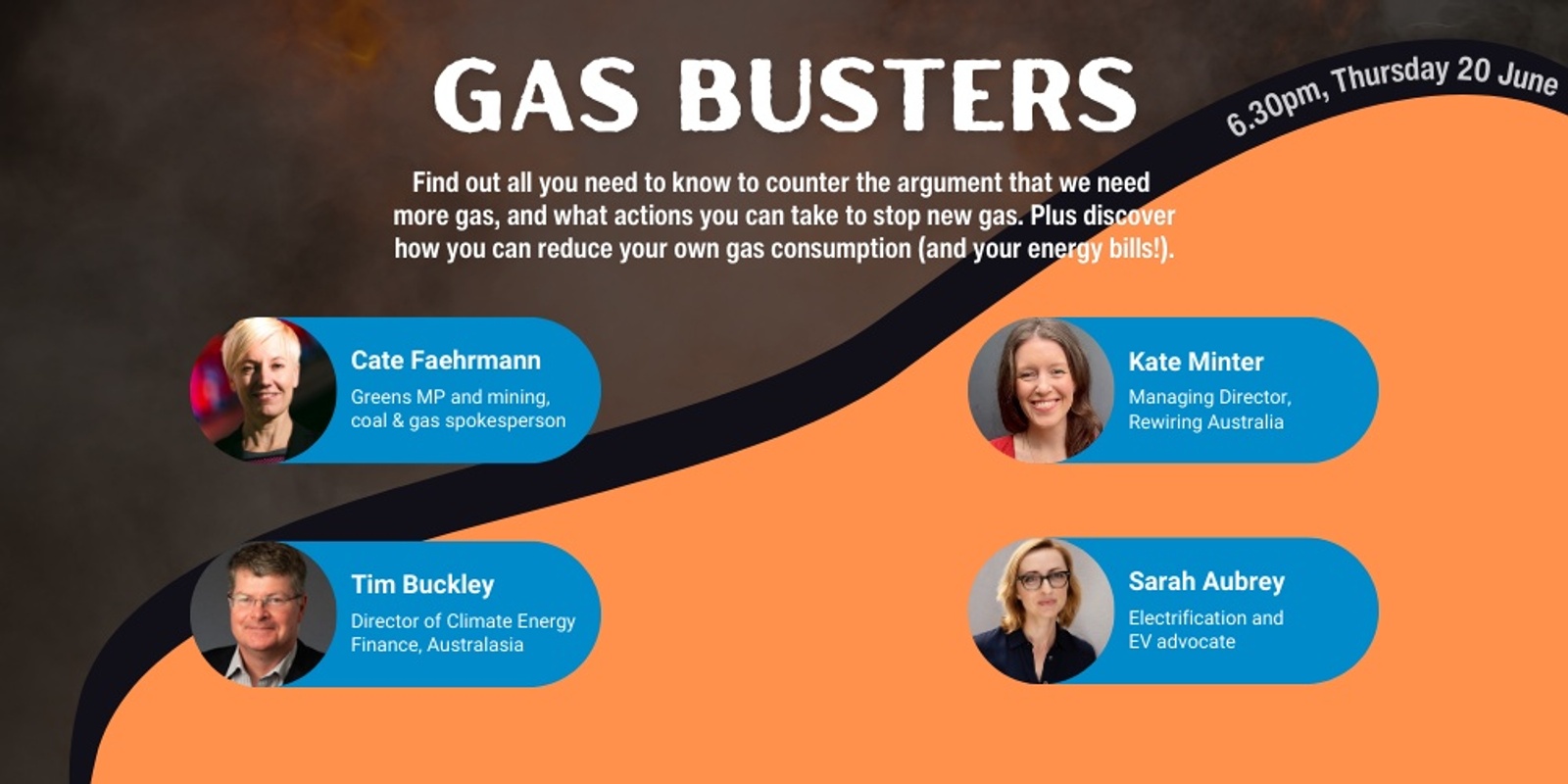 Banner image for Gas Busters: The why and how of getting off gas