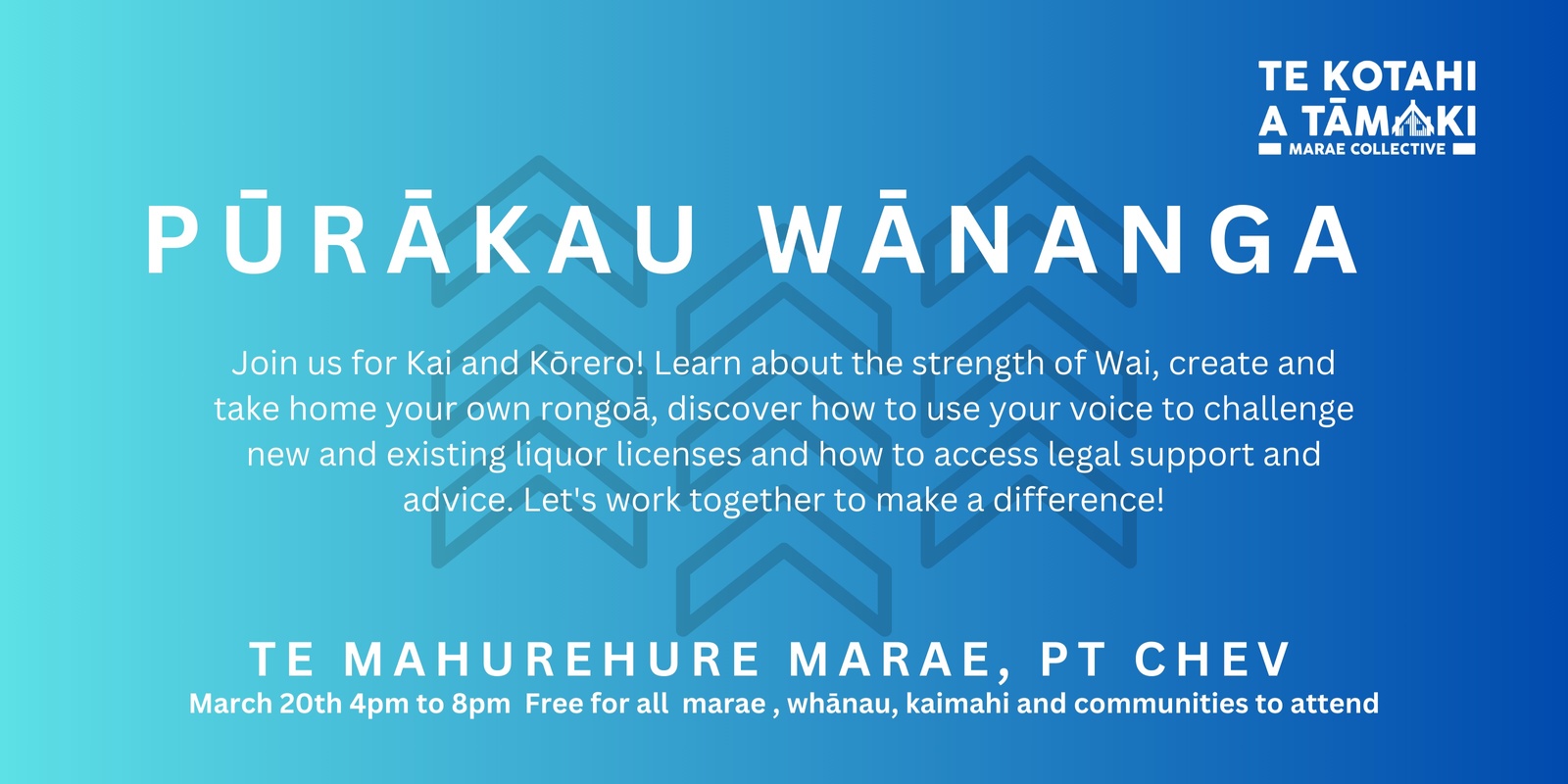 Banner image for Pūrākau Series:  Reducing the harm of alcohol  Te Mahurehure Marae