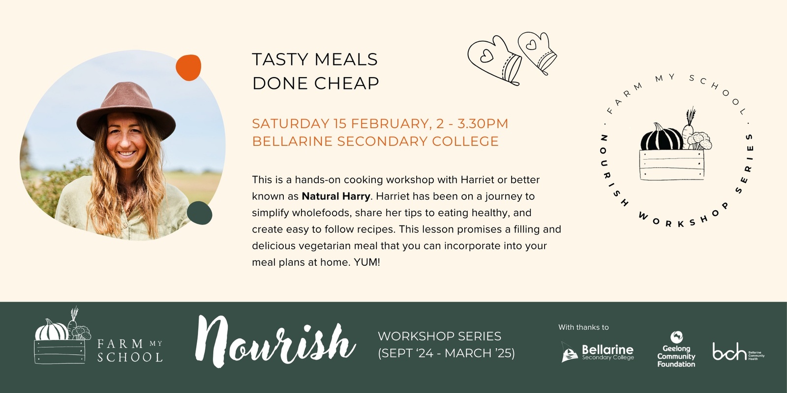 Banner image for Nourish Workshop Series: Tasty Meals Done Cheap