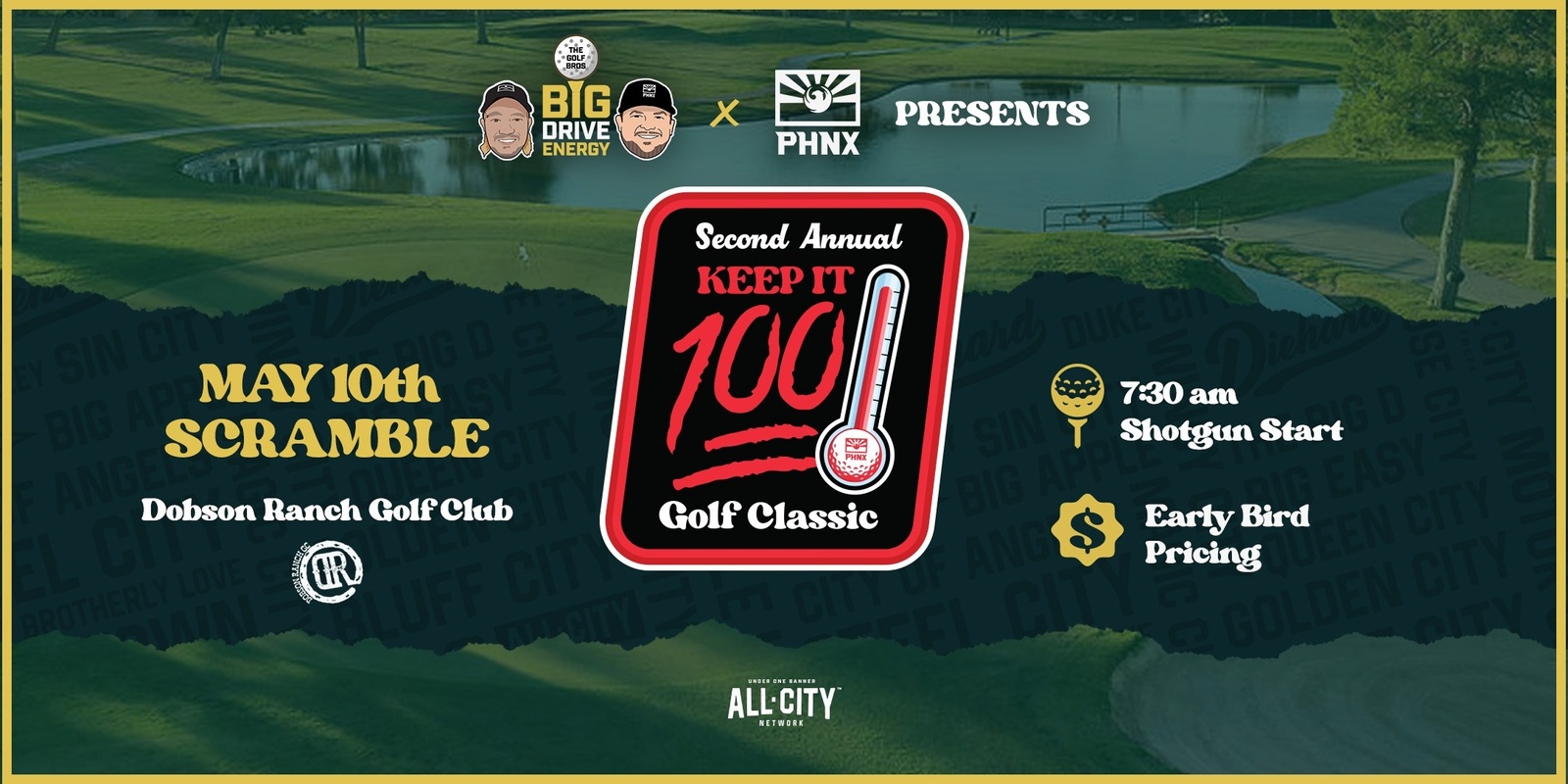 Banner image for PHNX Keepin' It 100 Scramble Golf Tournament
