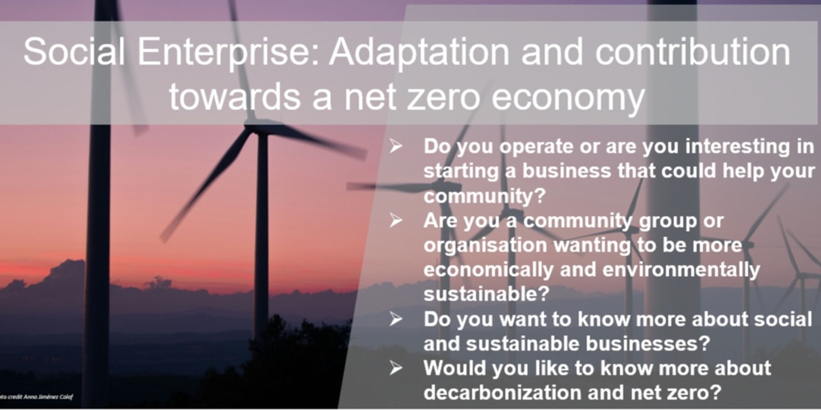 Banner image for Social Enterprise and Net Zero Workshop - Mount Isa