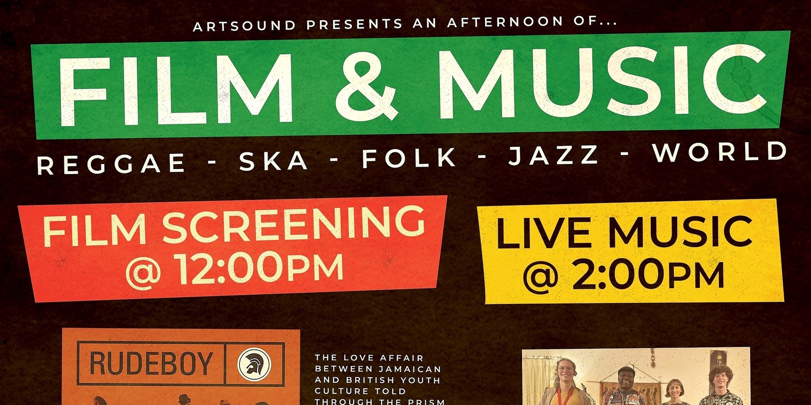 Banner image for FILM + MUSIC : Reggae + Roots Edition w/ Zambezi Sounds + Trojan Records Documentary 