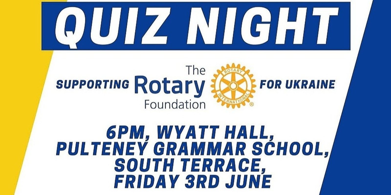 Banner image for Quiz Night Supporting the Rotary Foundation for Ukraine