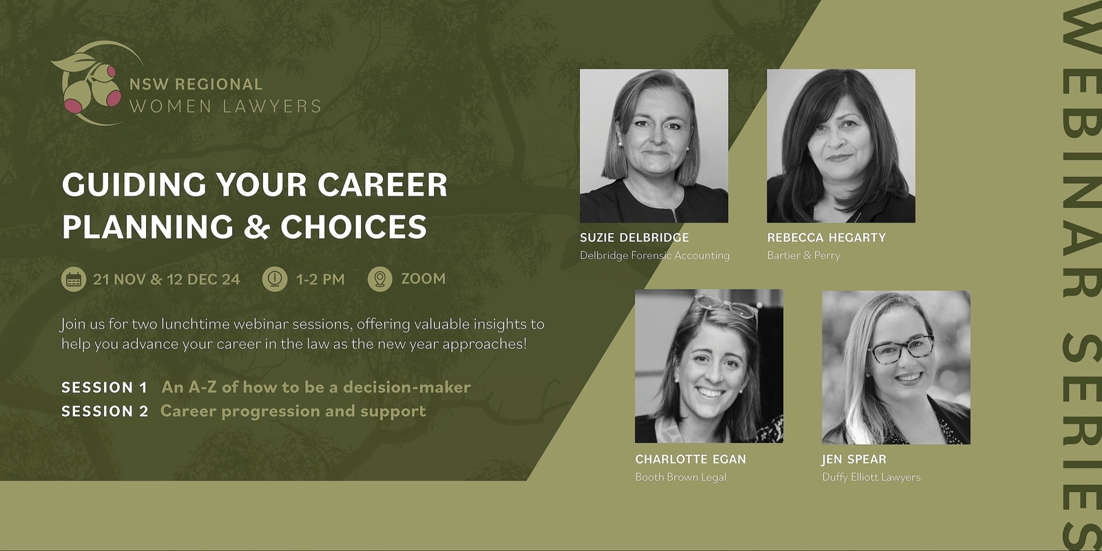 Banner image for NSW Regional Women Lawyers - Professional Skills Webinar series