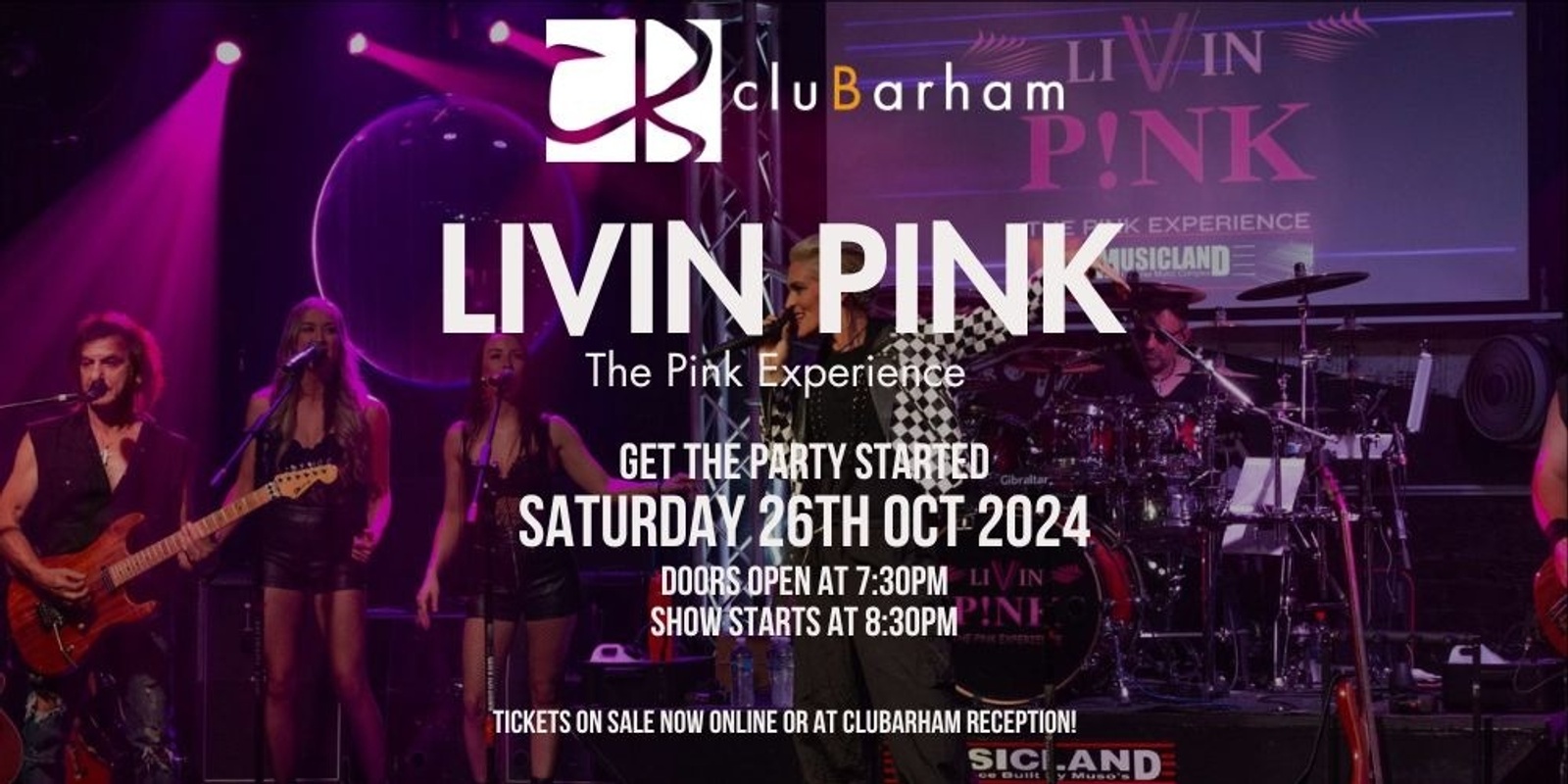 Banner image for LIVIN P!NK Tribute 