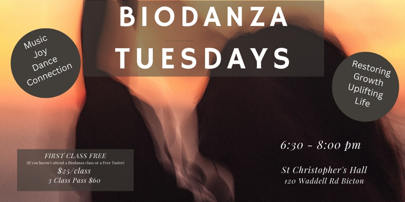 Banner image for Biodanza Tuesday Classes