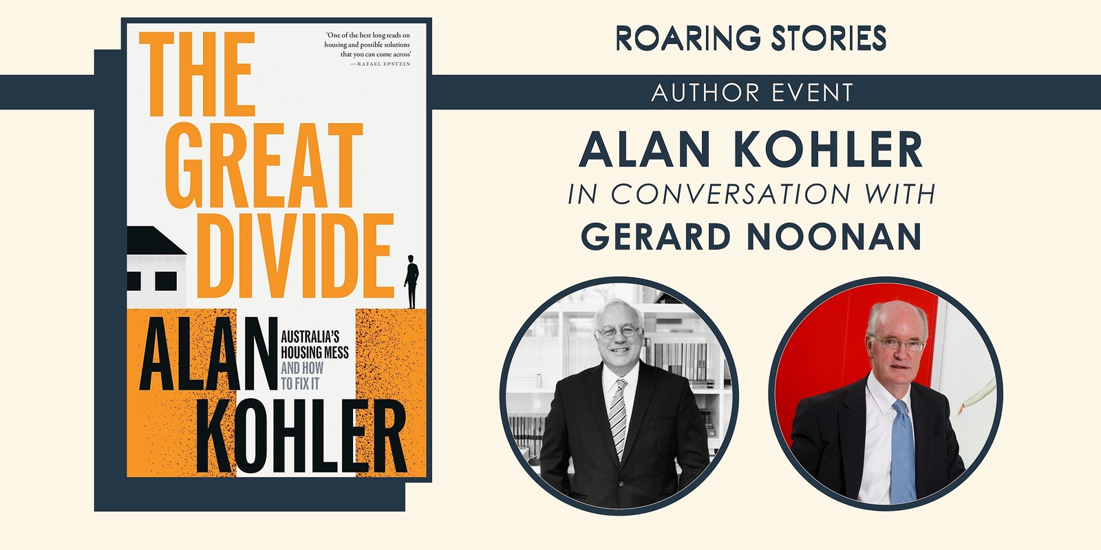 Banner image for Alan Kohler in conversation with Gerard Noonan