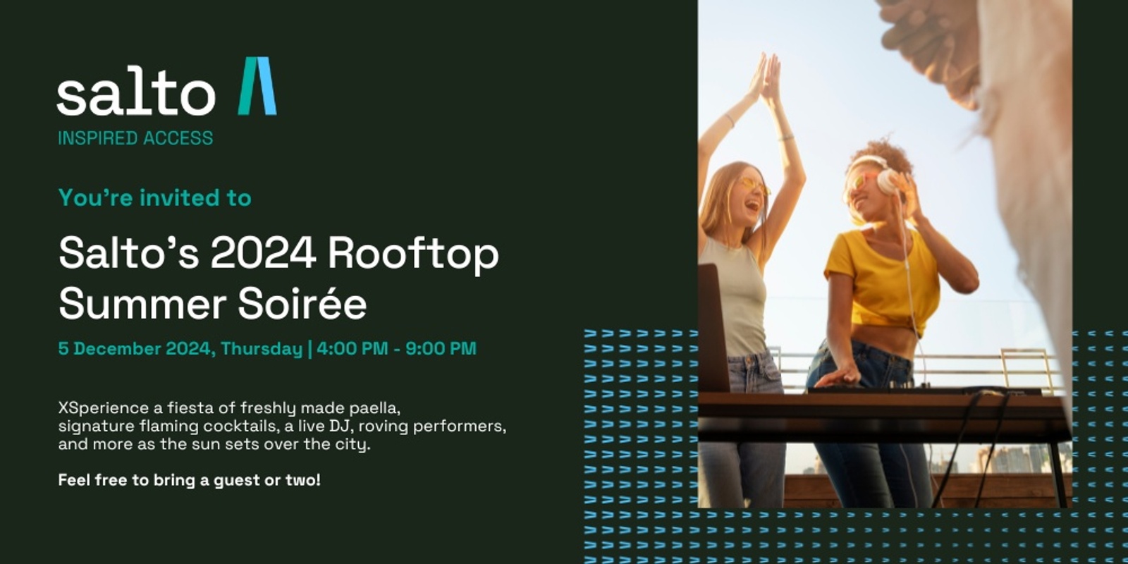 Banner image for Salto’s 2024 Rooftop Summer Soirée