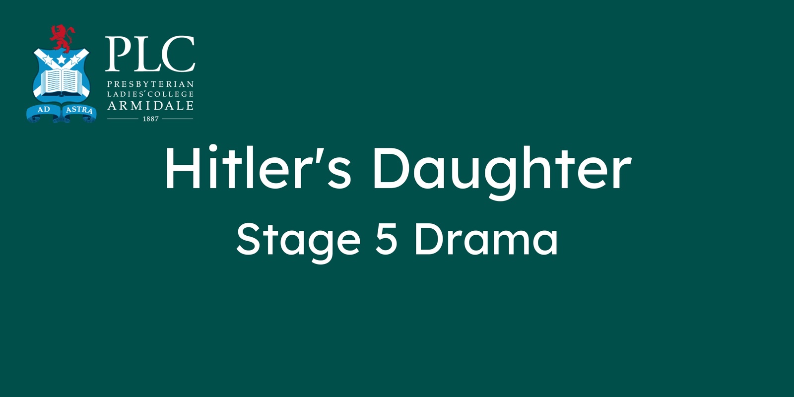 Banner image for Hitler's Daughter | Stage 5 Drama