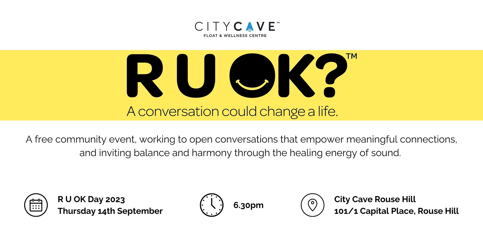 Banner image for R U OK Day with City Cave Rouse Hill