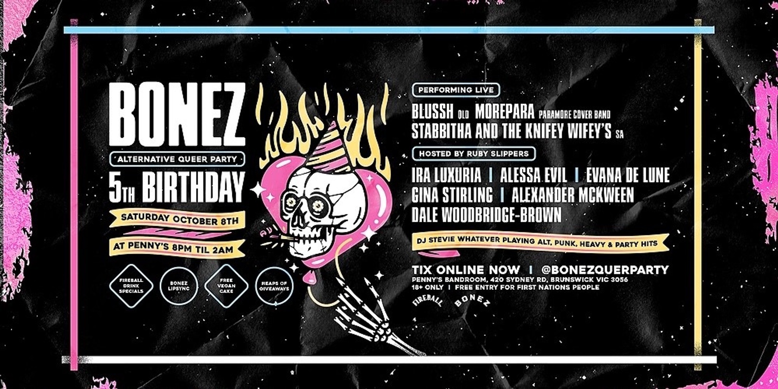 Banner image for BONEZ Queer Party's 5th Birthday!