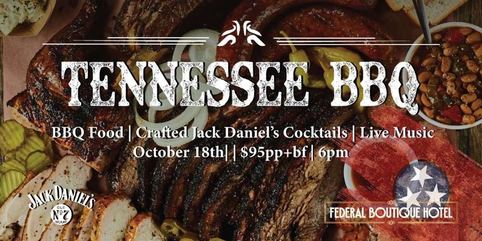 Banner image for Tennesee BBQ at Federal Hotel