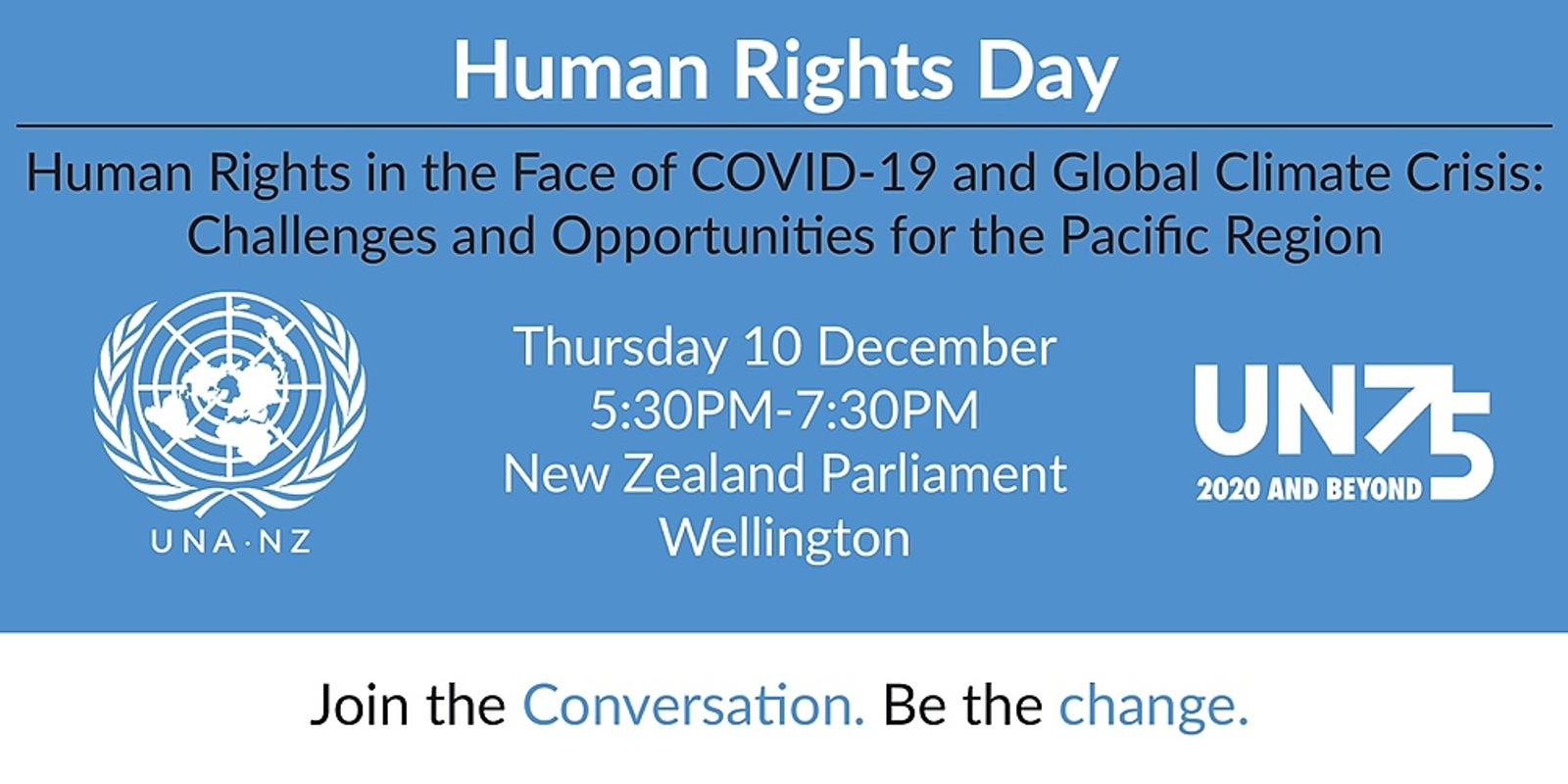 Banner image for UN@75: Human Rights Day Seminar