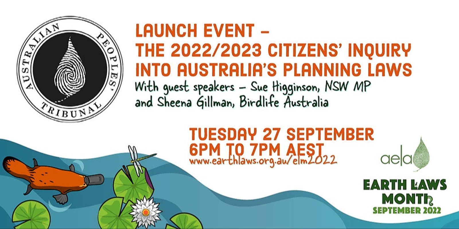 Banner image for LAUNCH EVENT: 2022/2023 Citizens' Inquiry into Australia's Planning Laws