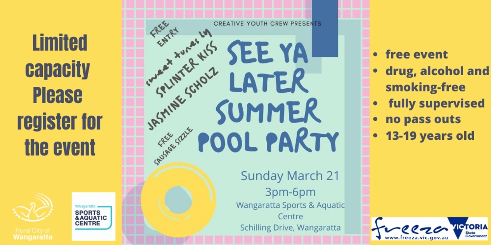 Banner image for See Ya Later Summer Pool Party