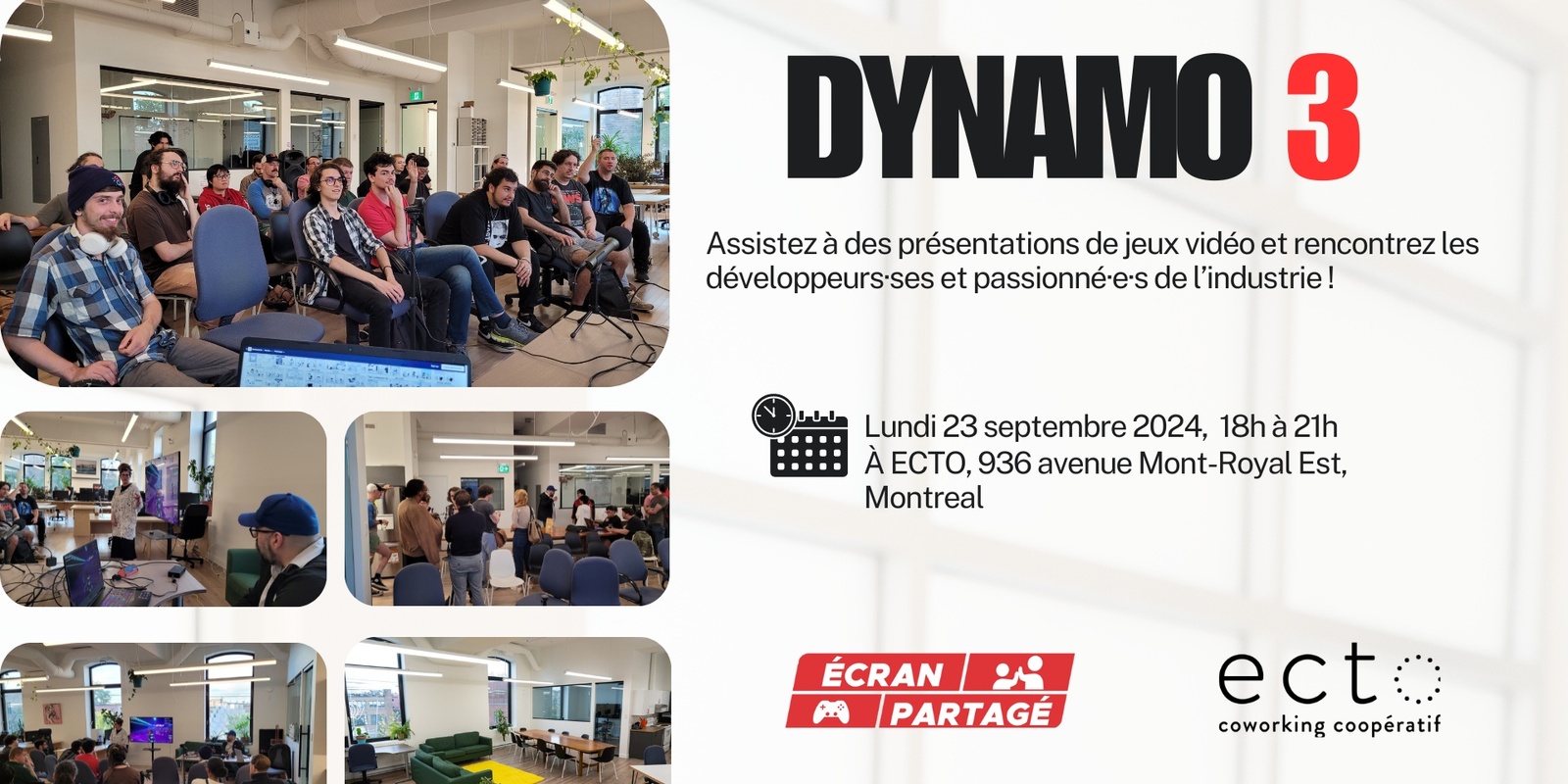 Banner image for DYNAMO 3 - Présentations de jeux et réseautage