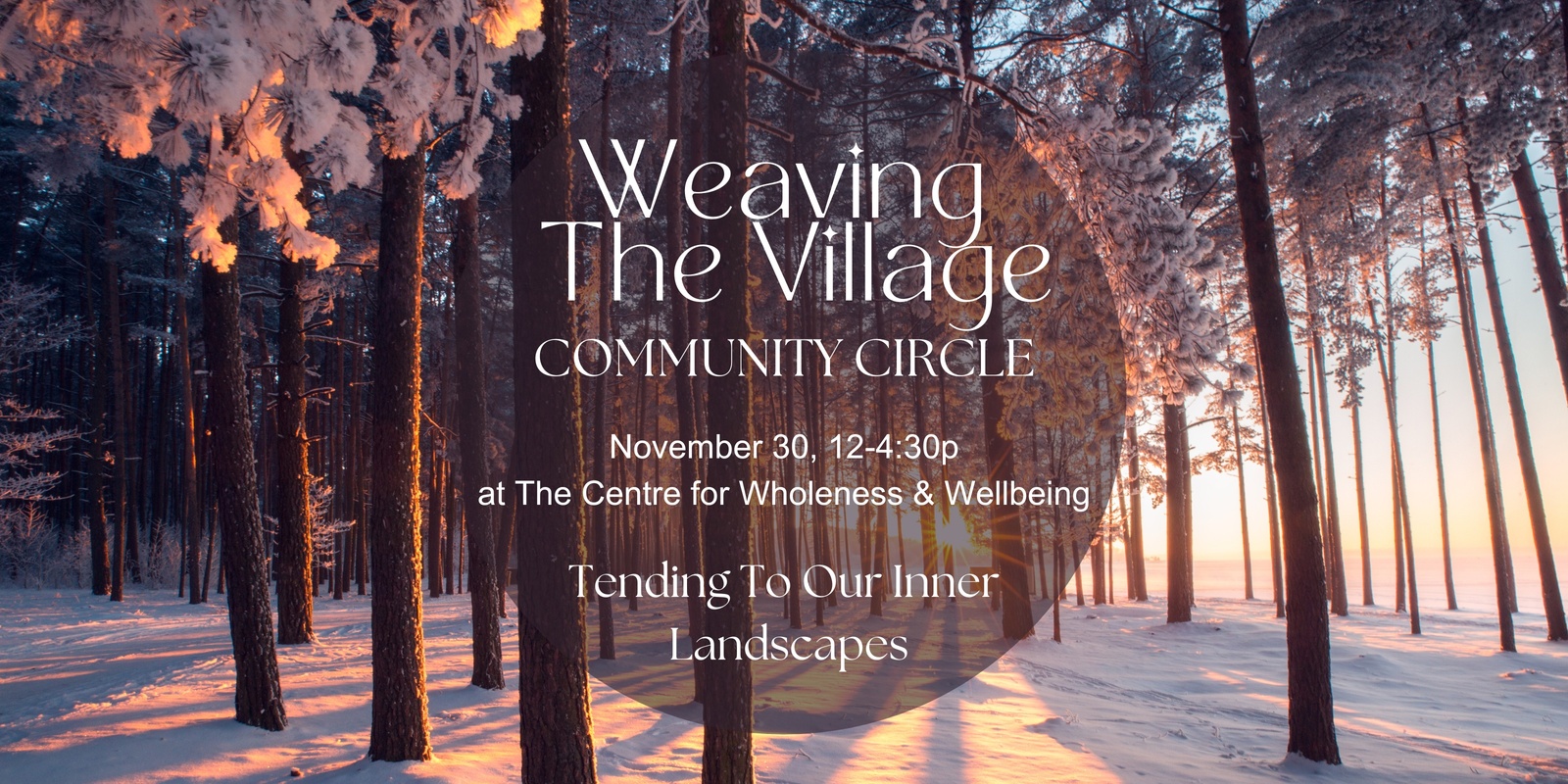 Banner image for Weaving the Village: Community Circle