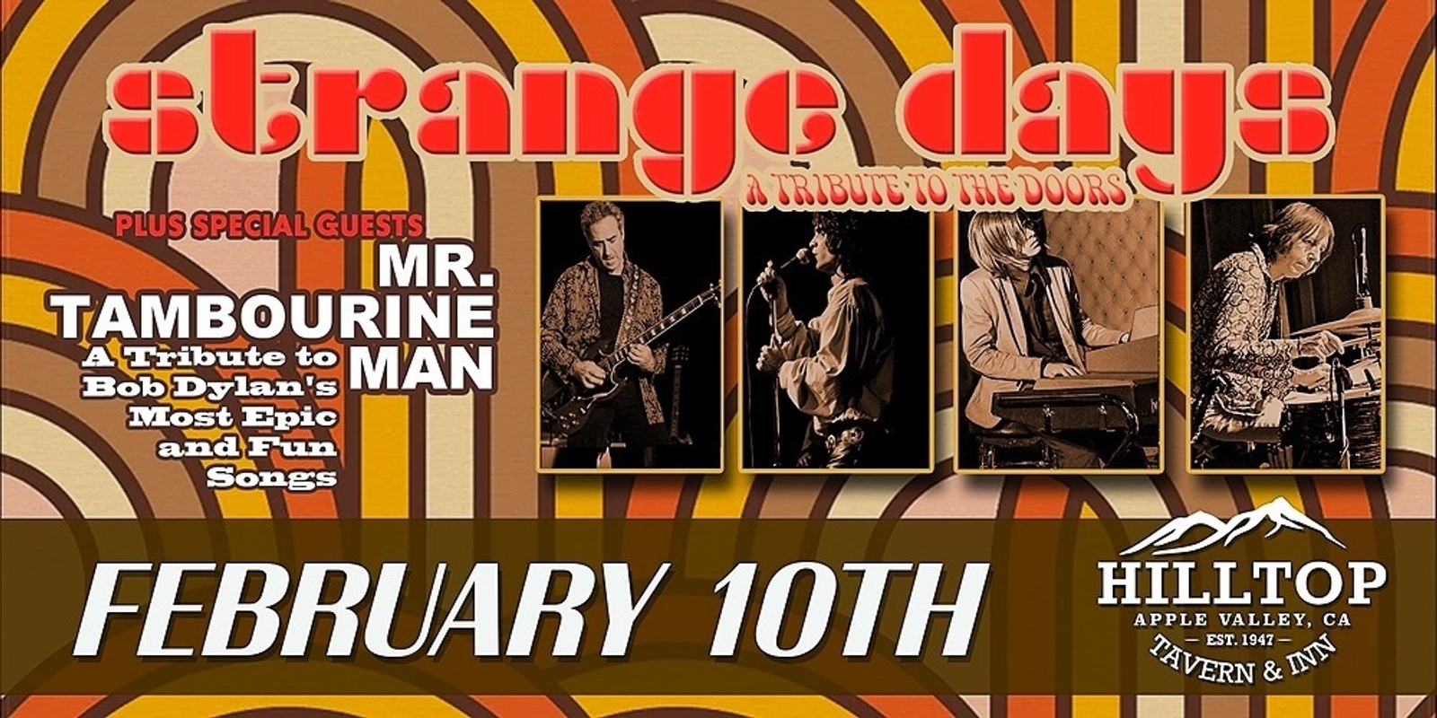 Banner image for The Doors meet Dylan Tribute Show
