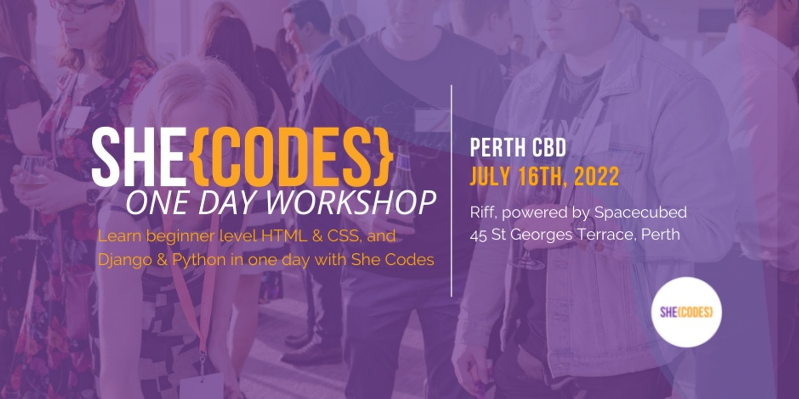 Banner image for She Codes; Free 1 Day Coding Workshop for Women