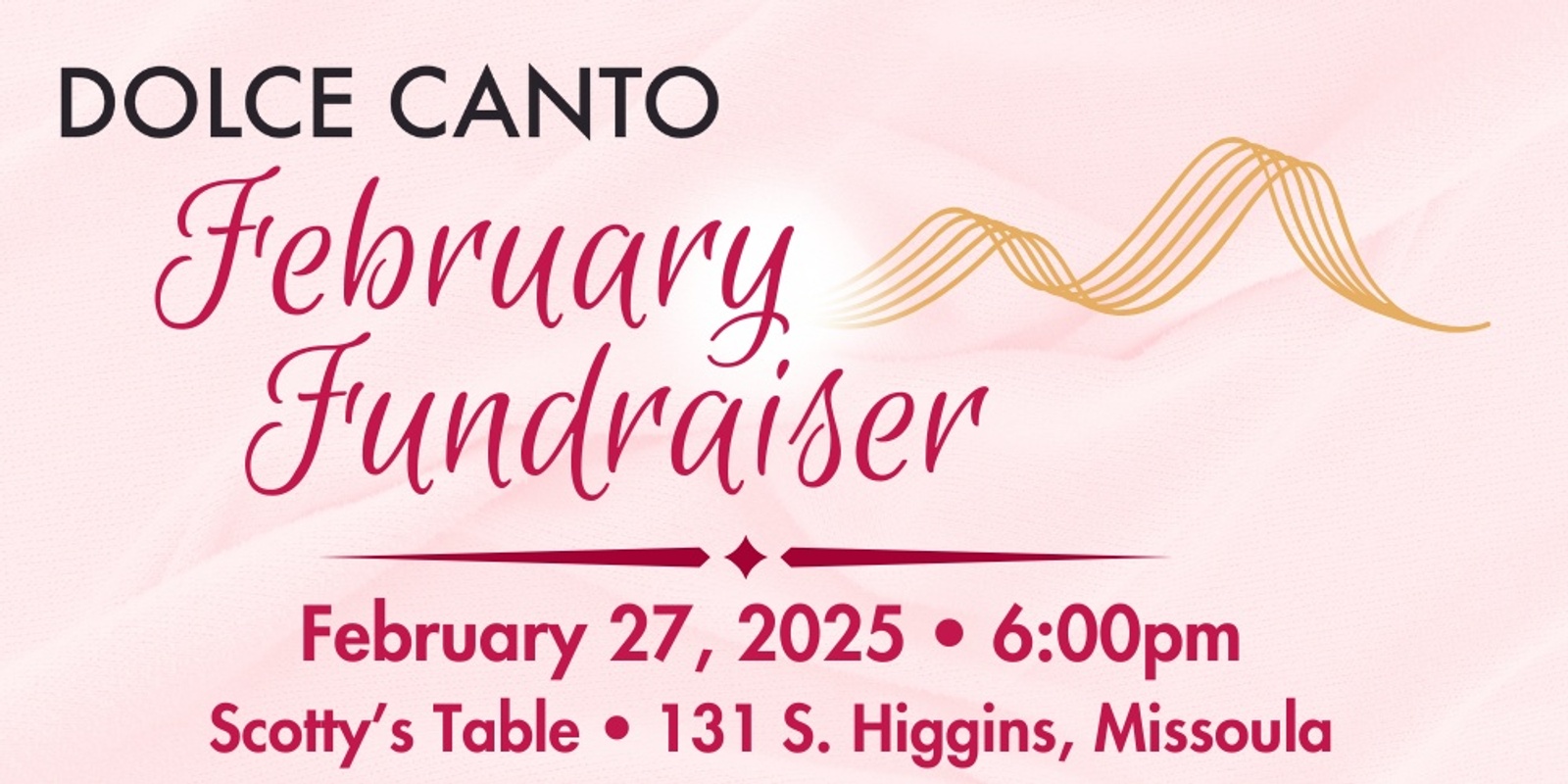 Banner image for Dolce Canto's February Fundraiser