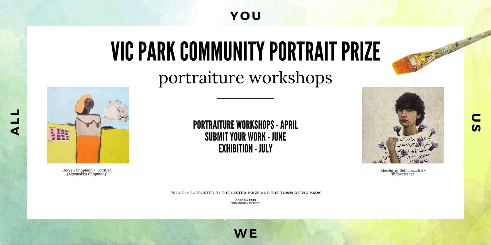 Banner image for Vic Park Community Portrait Prize: workshops