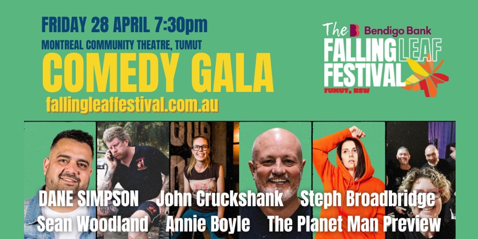 Banner image for Falling Leaf Comedy Gala 2023