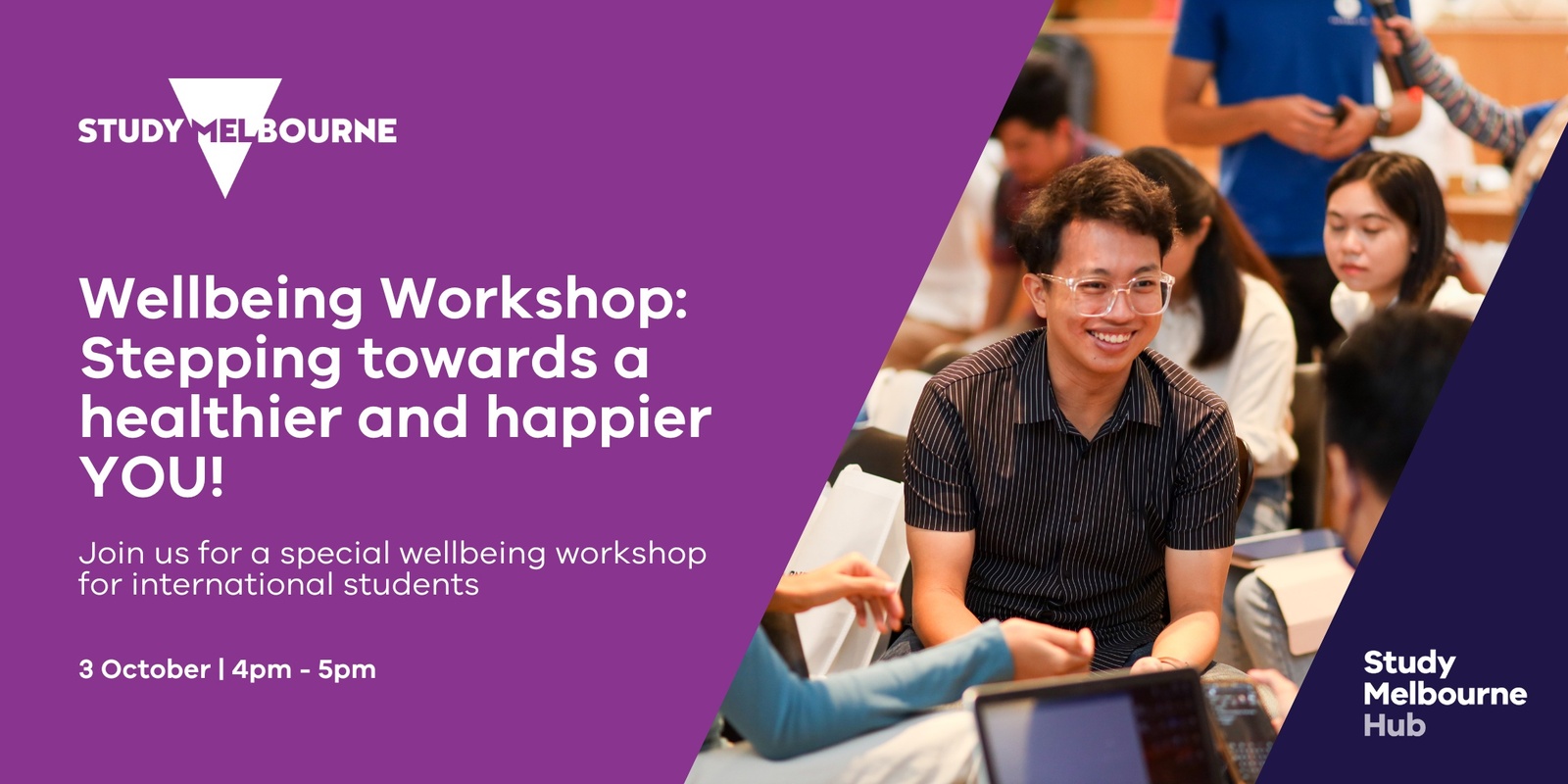 Banner image for Wellbeing Workshop: Stepping towards a healthier and happier YOU! 