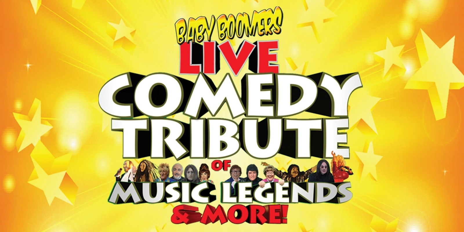 Banner image for Baby Boomers Live Comedy Tribute of Music Legends and More