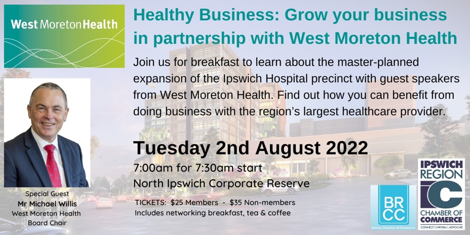 Banner image for Healthy Business: Grow your business in partnership with West Moreton Health