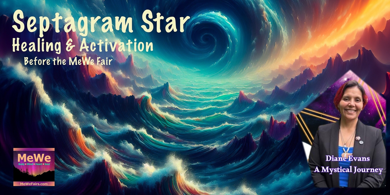 Banner image for Septagram Star Healing & Activation with Diane before the MeWe Fair in Olympia on 12-21-24