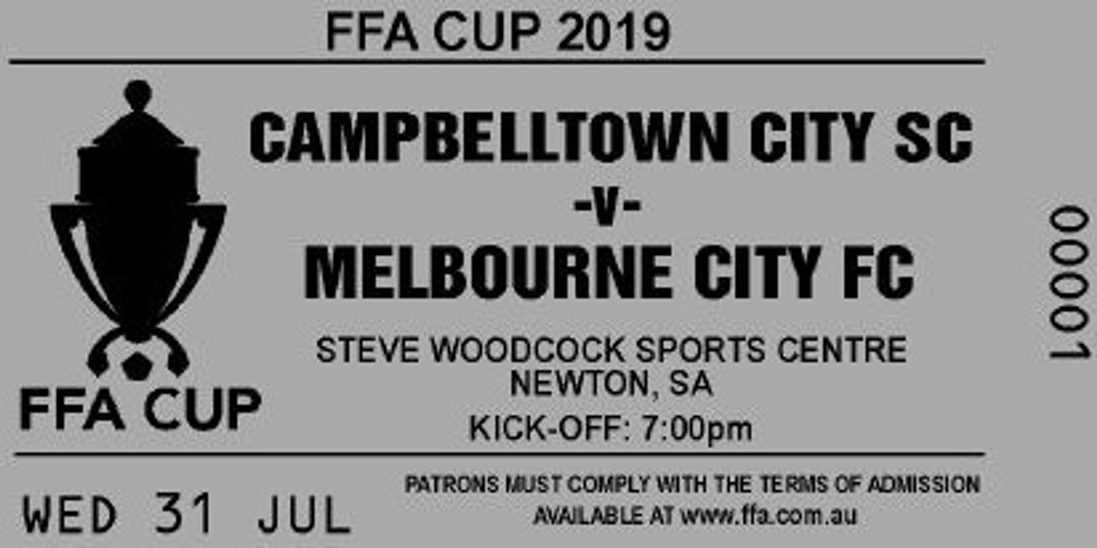 Banner image for FFA CUP 2019 : CAMPBELLTOWN CITY SC  V  MELBOURNE CITY FC