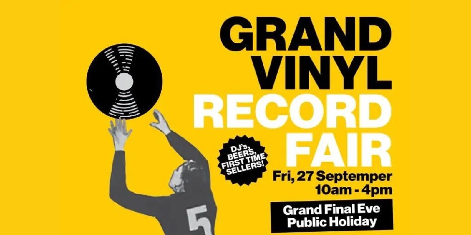 Banner image for Book Your Stall for the Grand Vinyl Record Fair