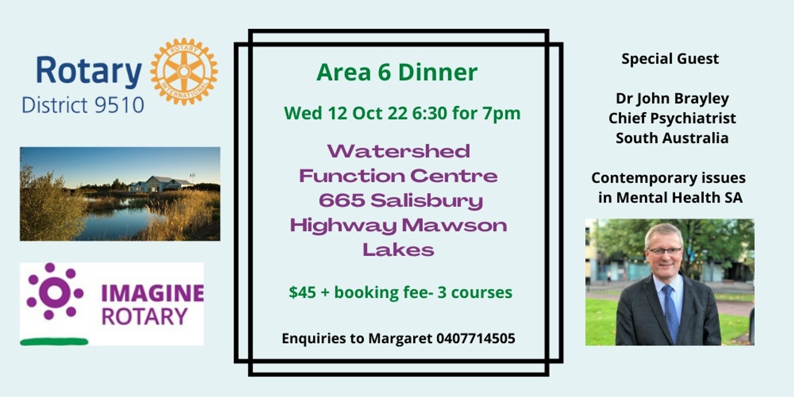 Banner image for Rotary District 9510 Area 6 Dinner