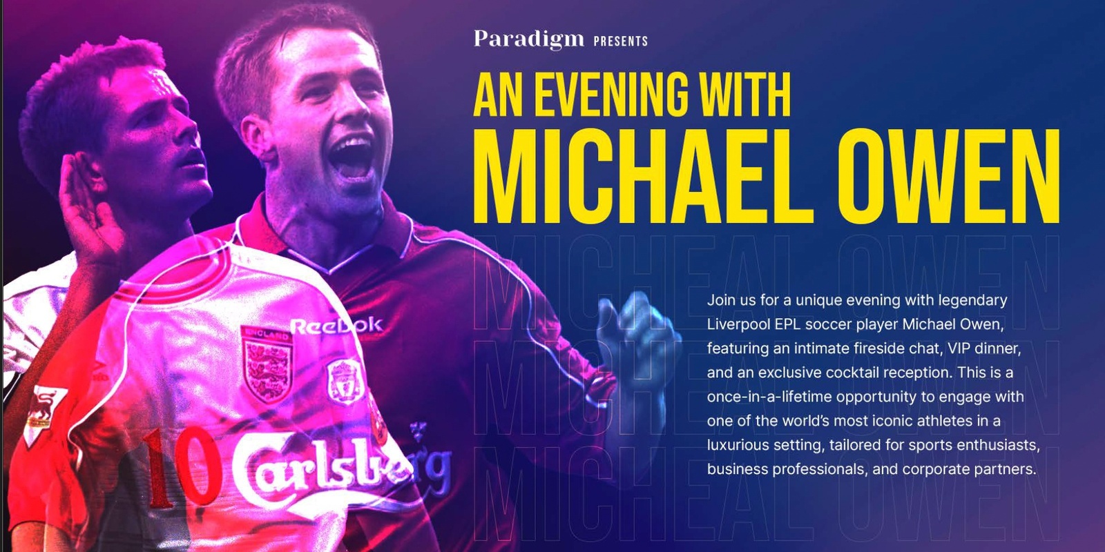 Banner image for An Evening With Michael Owen - GOLD COAST