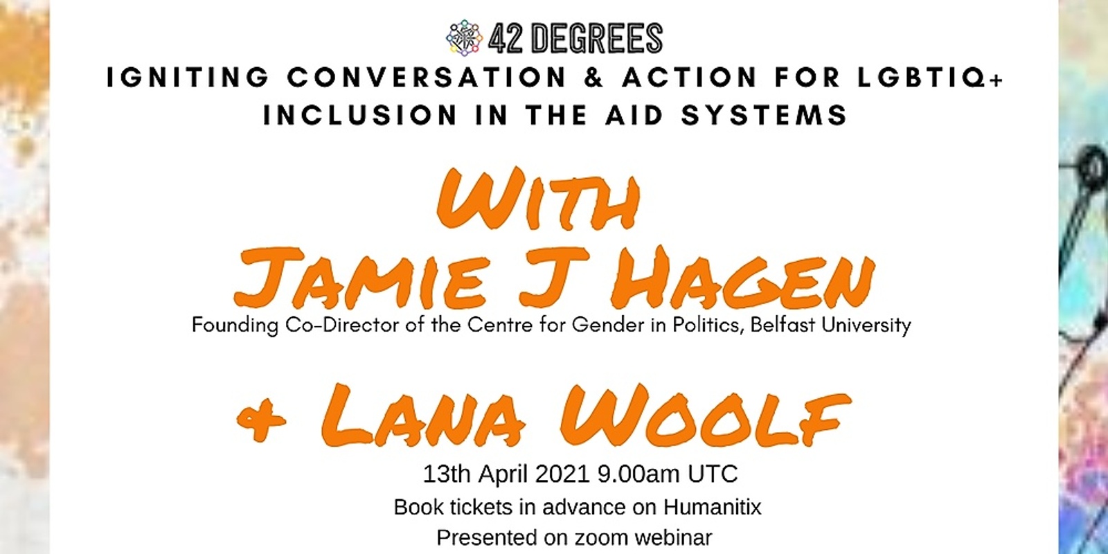 Banner image for 42 Degrees: Igniting Conversations and Action - LGBTQ+ & WPS 