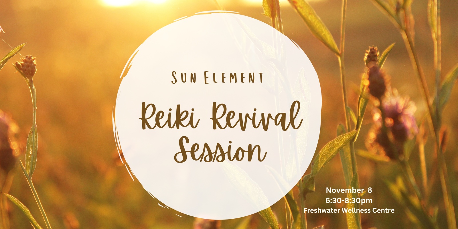 Banner image for Sun Element Reiki Revival Session with Sound Healing