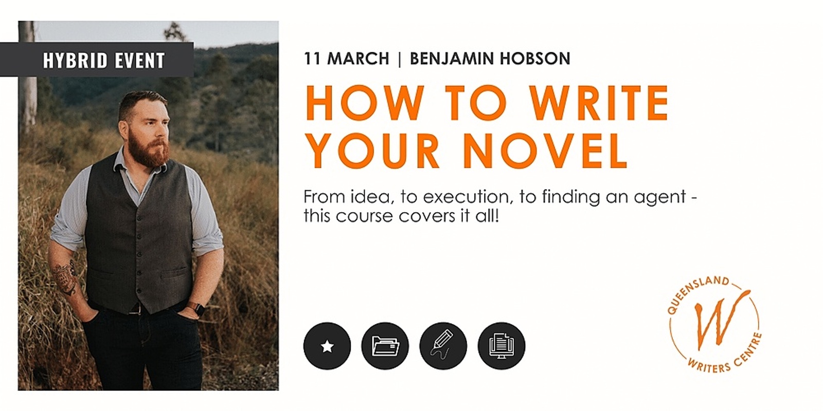 Banner image for How To Write Your Novel with Benjamin Hobson