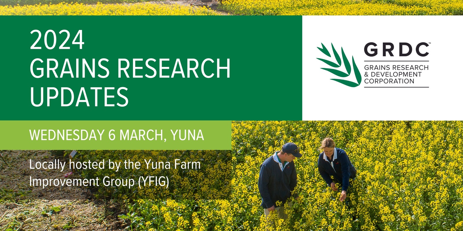 Banner image for 2024 GRDC Grains Research Update, Yuna