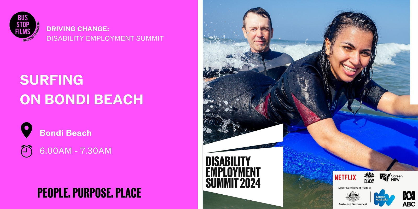 Banner image for Driving Change - Disability Employment Summit Social Program - Surfing