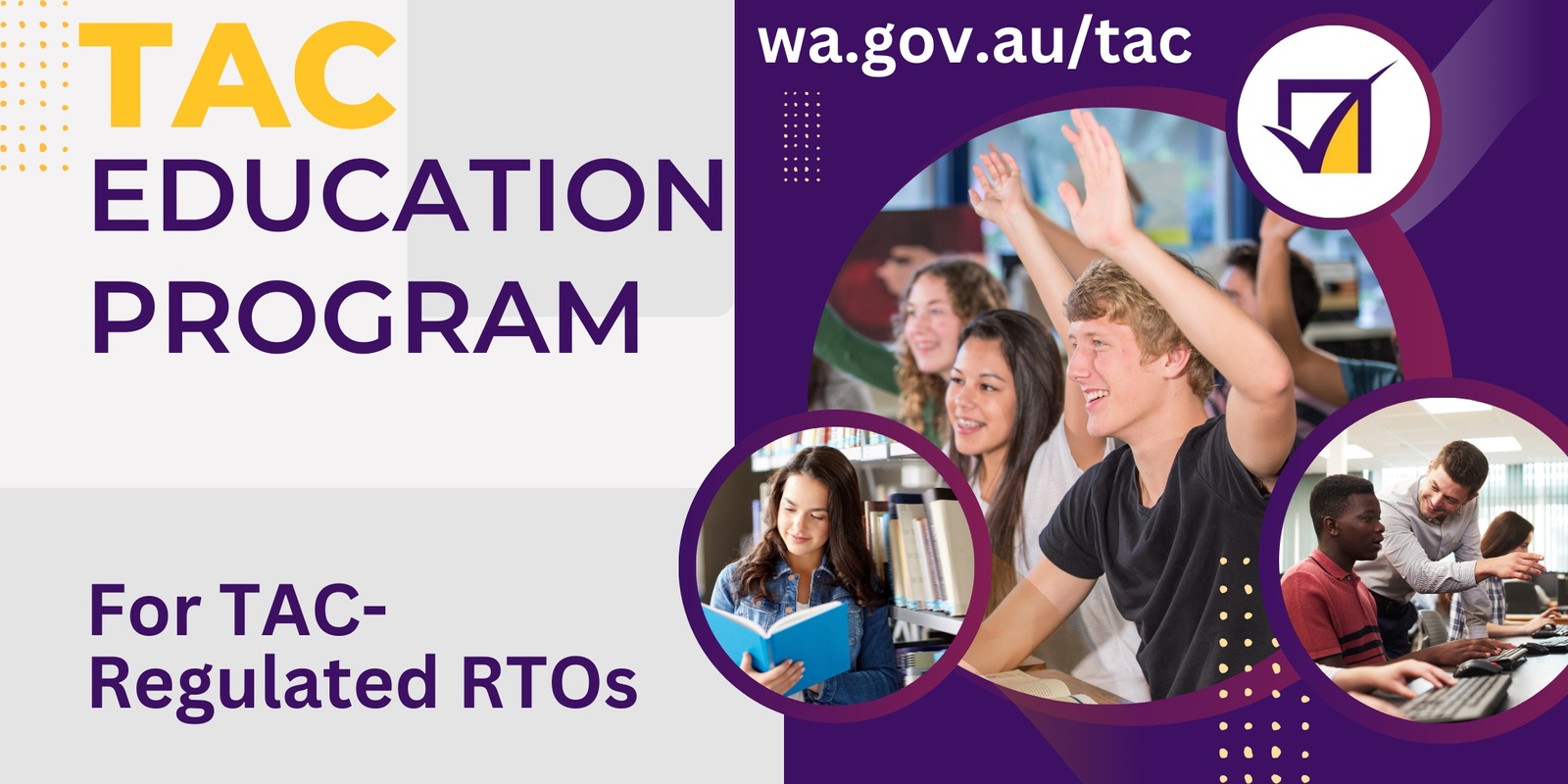 Banner image for Creating a Child Safe Organisation by WACOSS - Webinar for TAC Regulated RTOs