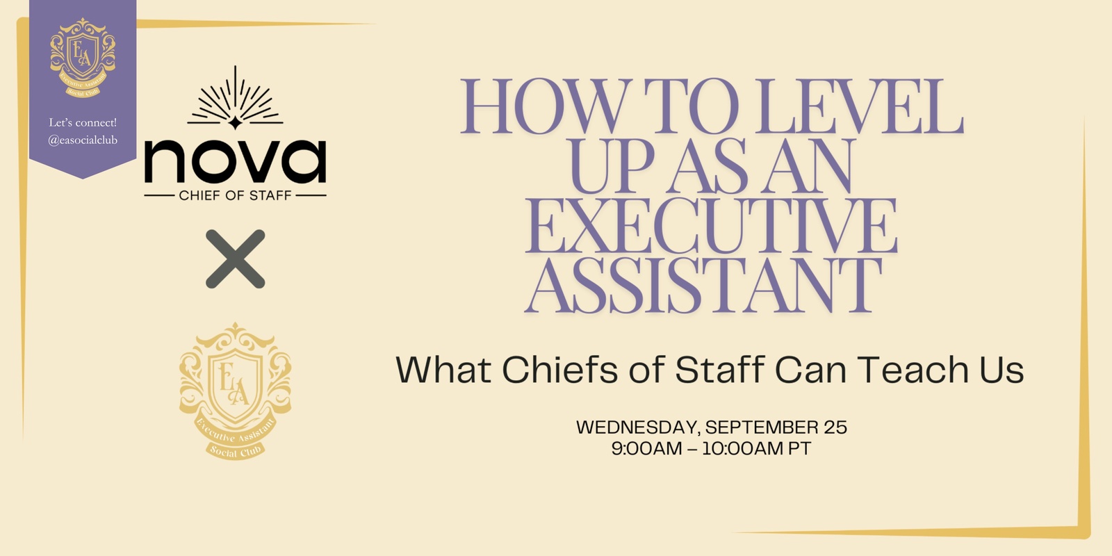 Banner image for How to Level Up as an Executive Assistant: What Chiefs of Staff Can Teach Us