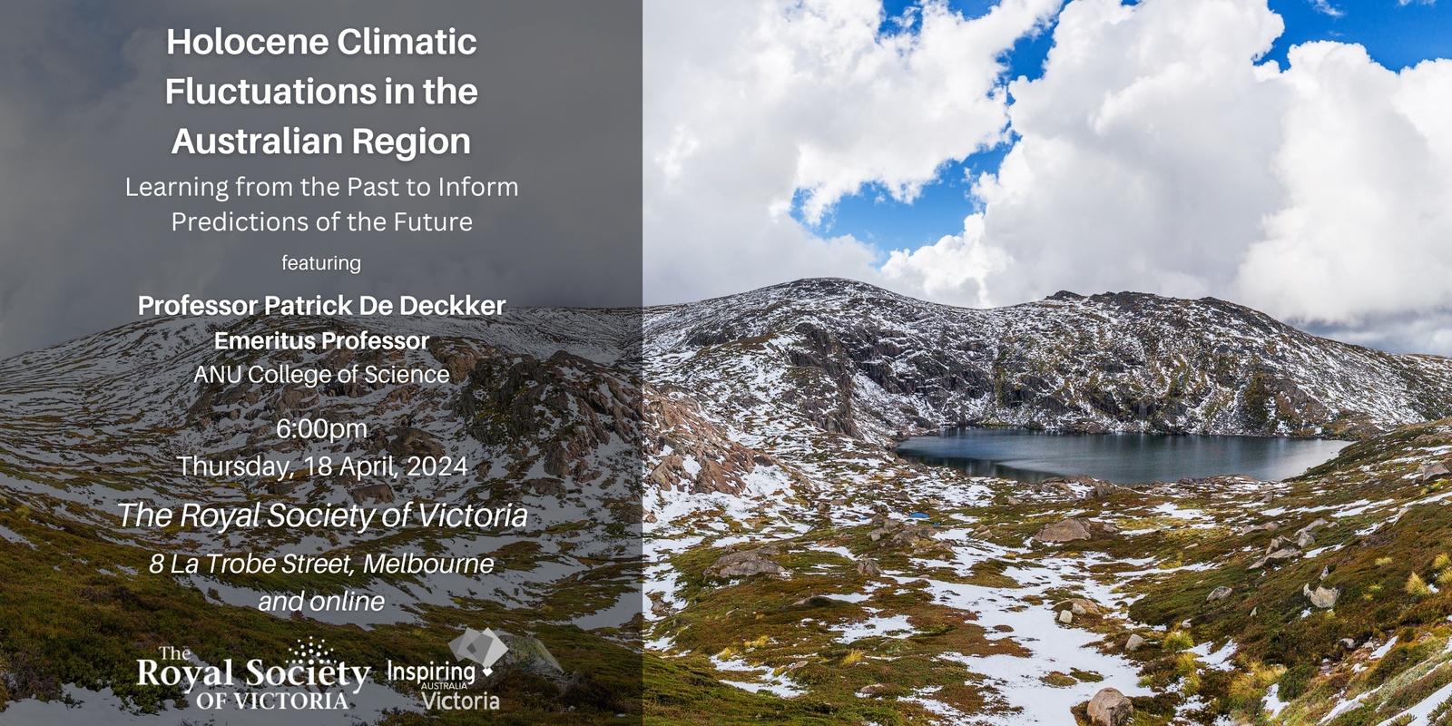 Banner image for Holocene Climatic Fluctuations in the Australian Region