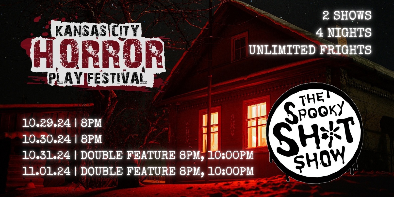 Banner image for 2024 KC Horror Play Festival and Spooky Sh!t Show