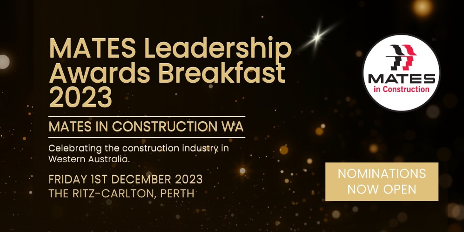 Banner image for MATES Leadership Awards Breakfast 2023 - MATES WA