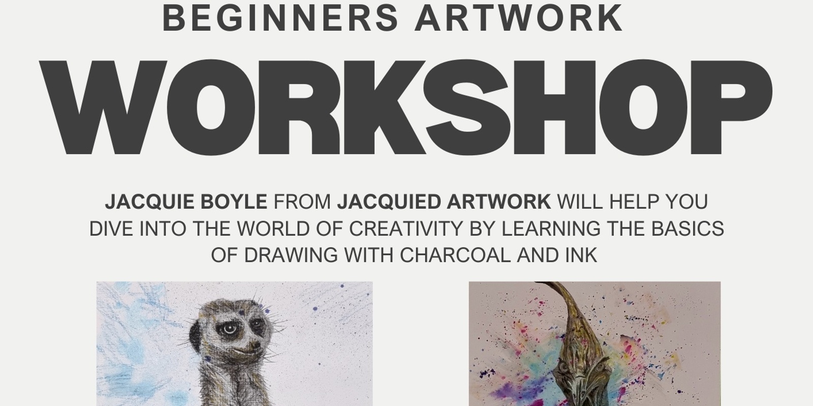 Banner image for Beginners Charcoal & Ink Workshop